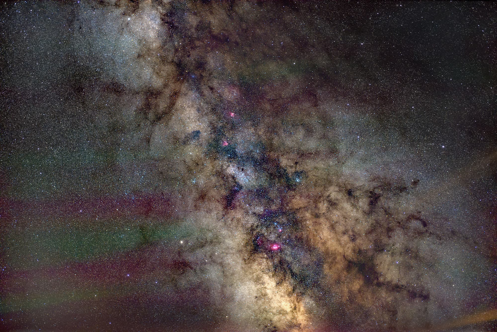 Milchstraßenzentrum Von Der Wasserkuppe Im Sternenpark Rhön Spektrum Der Wissenschaft